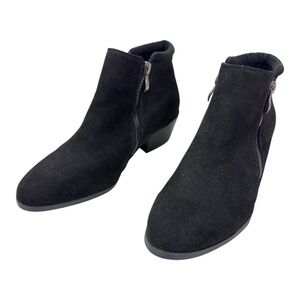 Apri by Italian Shoemaker Ginger1 Black Microfiber Ankle Boots Women’s 7.5M